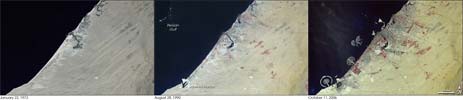Dubai aerials from 1973 to 2006