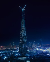 Burj Dubai at night