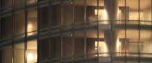 Burj facade at night
